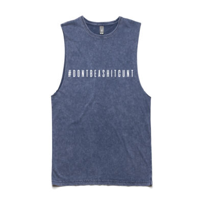 #DON'TBEASHITCUNT men's stonewash singlet Thumbnail