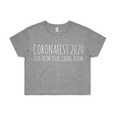 CORONAFEST 2020 women's cropped tee Thumbnail